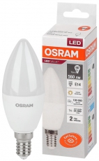 Лампа светодиодная LED Value CL- B 7W/830 230V E14 10X1 | 4058075578883 | OSRAM