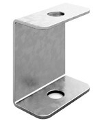 Кронштейн потолочный С-образный, толщ. 2,0 мм, Сендзимир цинк | КППЛС-2,0-СЦ | OSTEC