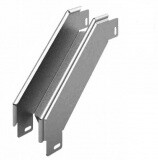 Угловой соединитель внешний к лотку УЛ 500х200, толщ. 1,0 мм, Сендзимир цинк | УСВР90-500х200-1,0-СЦ | Ostec