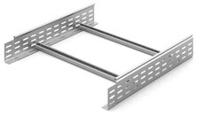 Лоток лестничный 600х100х6000, толщ. 1,5 мм, гор. цинк | НЛО-600х100х6000-1,5-ГЦ | Ostec