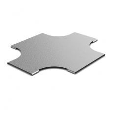 Крышка к переходу крестообразному плавному 400х200, толщ. 0,7 мм, Сендзимир цинк | КПХП-400х200-0,7-СЦ | Ostec