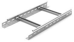 Лоток лестничный 300х50х3000, толщ. 1,5 мм, гор. цинк | НЛО-300х50х3000-1,5-ГЦ | Ostec