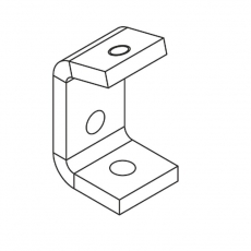 Балочный зажим с резьбой 90 (горячий цинк) | БЗгц90 | Ostec