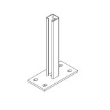 Стойка напольная сварная СТРАТ 4141-1500 (неоцинк.) | СНССч4141-1500 | Ostec