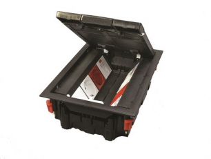 Напольный лючок на 8 постов (45х45 мм), пластиковый LUK/8 | LUK/8 | Ostec