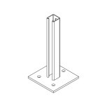 Стойка напольная сварная СТРАТ (стандарт) 4141-2000 (окрашенная) | СНССо4141ст-2000 | Ostec