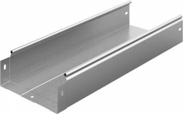 Лоток неперфорированный 200х80х3000, толщ. 1,0 мм, гор. цинк | ЛНМЗТ-200х80х3000-1,0-ГЦ | Ostec