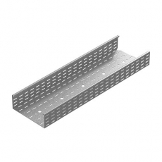 Лоток перфорированный промышленный 150х110х3000 (2,0 мм) (горячий цинк) | ПЛК(П)гц-150х110 (2 мм) | Ostec