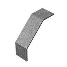 Крышка к углу внешнему для лестничного лотка НЛО 300, толщ. 1,0 мм, Сендзимир цинк | КУВНЛО90-300-1,0-СЦ | Ostec