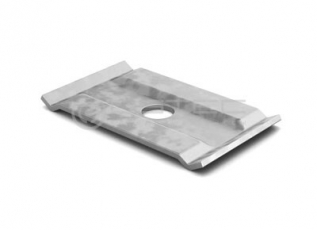 Площадка подвеса проволочного лотка 58х34, толщ. 1,5 мм, Сендзимир цинк | ПППЛ-1,5-СЦ | Ostec