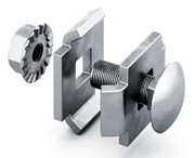 Соединитель проволочного лотка двойной 20 крепежный комплект, Сендзимир цинк | СПЛД-20-СЦ | OSTEC