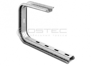 С-подвес потолочный усиленный 100 мм, толщ. 1,5 мм, Сендзимир цинк | СППУ-100-1,5-СЦ | OSTEC