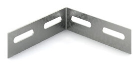 Соединитель универсальный для лотка 90 град. высотой 50 мм, толщ. 1,2 мм, Сендзимир цинк | СУ-50-1,2-СЦ | Ostec
