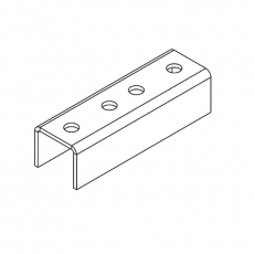 Канальный внешний соединитель для СТРАТ профиля 41х41 (горячий цинк) | ВСПСгц4141 | Ostec