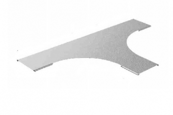 Крышка к Тройнику для лестничного лотка НЛО 500, толщ. 1,0 мм, гор. цинк | КТЛНЛО-500-1,0-R330-ГЦ | Ostec