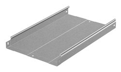 Лоток неперфорированный 300х50х3000, толщ. 1,0 мм, Сендзимир цинк | ЛНМЗТ-300х50х3000-1,0-СЦ | Ostec