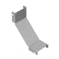 Крышка к углу горизонтальному 90 град. к лотку ПЛК 600, толщ. 1,2 мм, гор. цинк | КУГП90-600-1,2-R100-ГЦ | Ostec