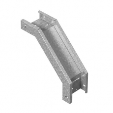 Угловой соединитель внешний к лотку ПЛК 500х60, толщ. 1,5 мм, Сендзимир цинк | УСВП90-500х60-1,5-СЦ | Ostec