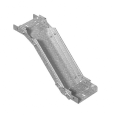 Поворот вертикальный регулируемый 200х50, толщ. 1,0 мм, Сендзимир цинк | ПВР-200х50-1,0-СЦ | Ostec