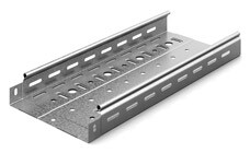 Лоток перфорированный 200х50х3000, толщ. 1,0 мм, гор. цинк | ЛПМЗТ-200х50х3000-1,0-ГЦ | Ostec