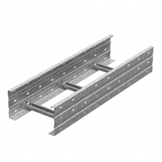 Лоток лестничный кабельрост 600х160х9000, толщ. 2,0 мм, Сендзимир цинк | ЛКР-600х160х9000-2,0-СЦ | Ostec
