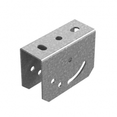 Поворотно-потолочный держатель для средних нагрузок 30х50 мм, толщ. 2,5 мм, Сендзимир цинк | ППД3-2,5-СЦ | OSTEC