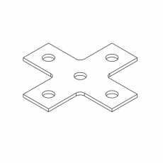 Пластина крестообразная (окрашенная) | ПЛ-Хо | Ostec