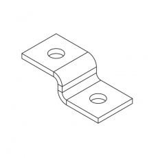 Пластина Z-образная 2 отверстия (окрашенная) | ПЛ-Zо2 | Ostec