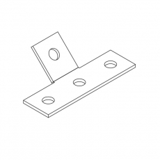 Т-образный уголок с тупым углом 45 град. (неоцинк.) | УОТч45 | Ostec