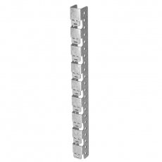 Универсальное крепление к сетке безвинтовое для двух консолей, толщ. 2,0 мм, Сендзимир цинк | УКСБ-2-2,0-СЦ | OSTEC