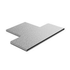 Крышка к переходу прямому центральному 300х100, толщ. 0,7 мм, Сендзимир цинк | КРПЦ-300х100-0,7-СЦ | Ostec