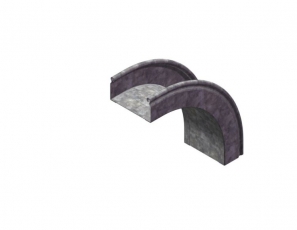 Угол внешний плавный 90 град. к лотку 400х100, толщ. 0,7 мм, Сендзимир цинк | УВТП90-400х100-0,7-R200-СЦ | Ostec