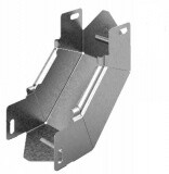 Угловой соединитель внутренний к лотку УЛ 400х65, толщ. 1,0 мм, Сендзимир цинк | УСВНР90-400х65-1,0-СЦ | Ostec