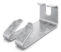 Крюк для подвеса проволочного лотка, толщ. 1,5 мм, Сендзимир цинк | КППЛ-1,5-СЦ | Ostec