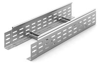 Лоток лестничный 200х100х3000х1,5мм, замковый, горячеоцинкованный | НЛОгц 200х100 | OSTEC