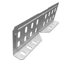 Соединитель универсальный изменяемый для лотка высотой 80, 100 мм, толщ. 1,2 мм, Сендзимир цинк | СЛУИ-80-100-1,2-СЦ | Ostec