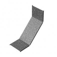 Крышка к углу внутреннему для лестничного лотка НЛО 200, толщ. 1,0 мм, Сендзимир цинк | КУВННЛО90-200-1,0-СЦ | Ostec