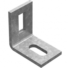 Кронштейн угловой монтажный 60х60, толщ. 5,0 мм, гор. цинк | КУМ-60х60-5,0-ГЦ | OSTEC