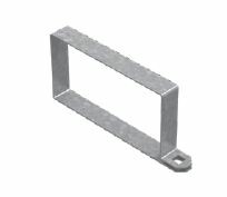 Хомут крышки поясной 300х80, толщ. 1,0 мм, Сендзимир цинк | ХКП-300х80-1,0-СЦ | Ostec