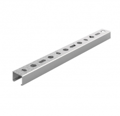 Профиль перфорированный С-образный 30х20х3000, толщ. 1,5 мм, Сендзимир цинк | ППС2-30х20х3000-1,5-СЦ | OSTEC