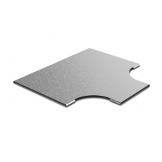 Крышка к переходу Т-образному плавному 300х50, толщ. 0,7 мм, Сендзимир цинк | КПТП-300х50-0,7-СЦ | Ostec