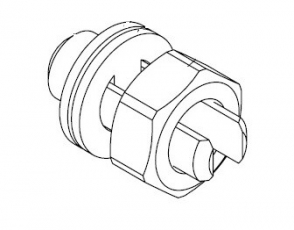 Заземляющая шпилька М10 (комплект), латунь | ЗШП-10-Л | OSTEC