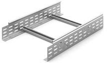 Лоток лестничный 400х100х3000х1,5мм, замковый, горячеоцинкованный | НЛОгц 400х100 | OSTEC