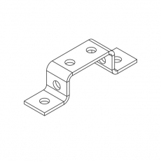 Прямоугольная скоба для сдвоенного СТРАТ профиля 41х41 (окрашенная) | СКПо4141-2 | Ostec