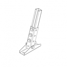 Опора поворотная СТРАТ профиля (неоцинк.) | ОПСПч | Ostec