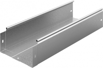 Лоток неперфорированный 200х100х3000, толщ. 0,8 мм, Сендзимир цинк | ЛНМЗТ-200х100х3000-0,8-СЦ | Ostec