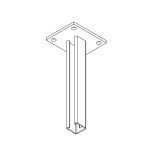 Стойка потолочная сварная СТРАТ 4141-500 (неоцинк.) | СПССч4141-500 | Ostec
