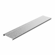 Крышка к лотку 400х15х3000 под заземление, толщ. 0,7 мм, Сендзимир цинк | КЛЗТЗ-400х15х3000-0,7-СЦ | Ostec