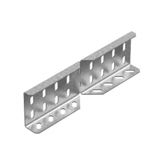 Соединитель боковой угловой к лоткам ПЛК высотой 35 мм, толщ. 1,5 мм, Сендзимир цинк | СБУП-35-1,5-СЦ | Ostec