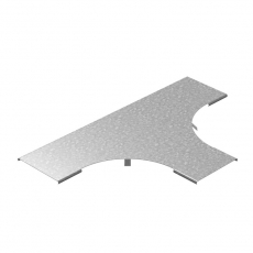 Крышка к Т-отводу плавному универсальному к лотку 500 радиус 200 мм, толщ. 1,0 мм, гор. цинк | КТТРП-500-1,0-R200-ГЦ | Ostec